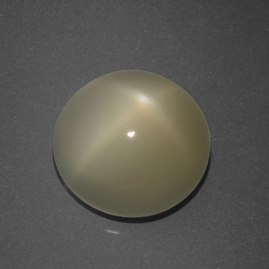 Pietra di luna stellata Marrone terroso naturale da 5.09 ct, Taglio rotondo, Traslucido