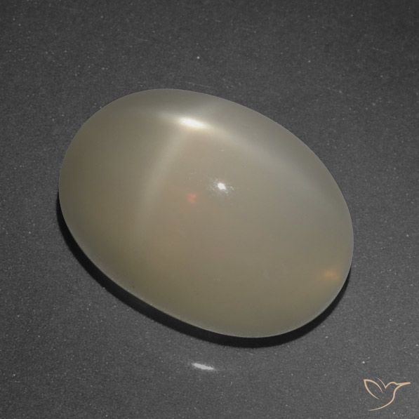 8.95ct Naturale Marrone Caffè Chiaro Pietra di luna stellata, Ovale, Traslucido