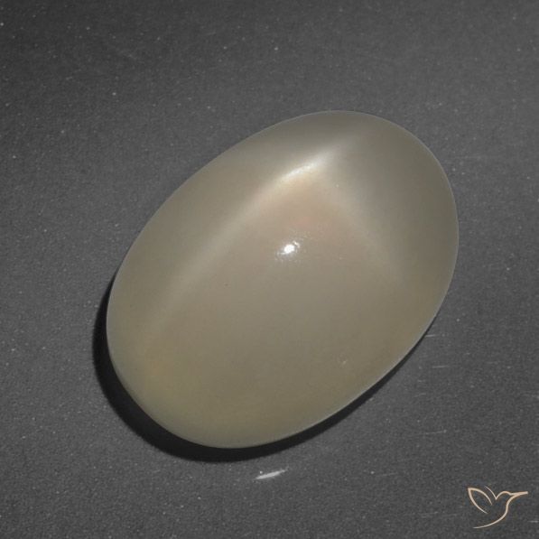 7.90ct Naturale Marrone Caffè Chiaro Pietra di luna stellata, Ovale, Traslucido