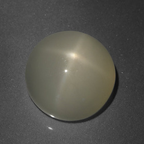 Pietra di luna stellata Color crema naturale da 8.33 ct, Taglio rotondo, Traslucido