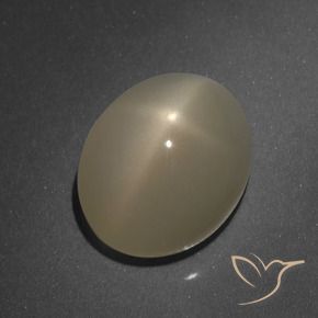 Pietra di luna stellata Arancio medio-scuro naturale da 6.18 ct, Taglio ovale, Traslucido