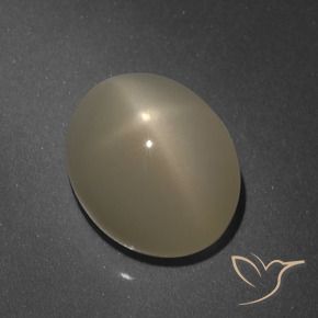 Pietra di luna stellata Arancio medio-scuro naturale da 6.18 ct, Taglio ovale, Traslucido