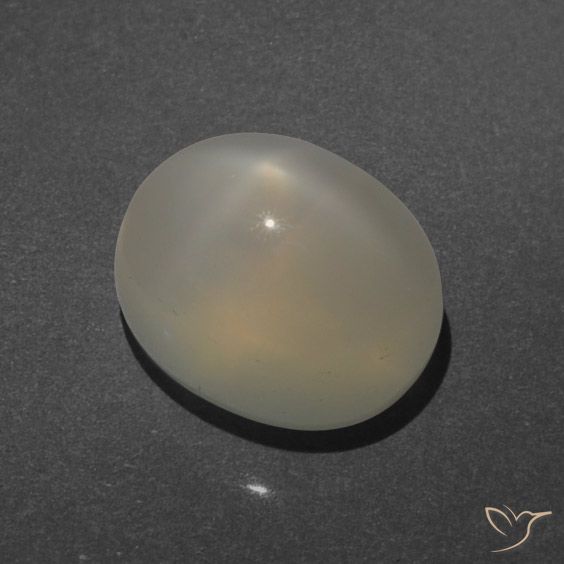 4.49ct Naturale Marrone terroso Pietra di luna stellata, Ovale, Traslucido, Photo A