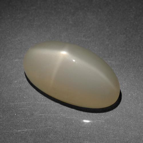 Pietra di luna stellata Marrone Caldo Chiaro naturale da 8.52 ct, Taglio ovale, Traslucido