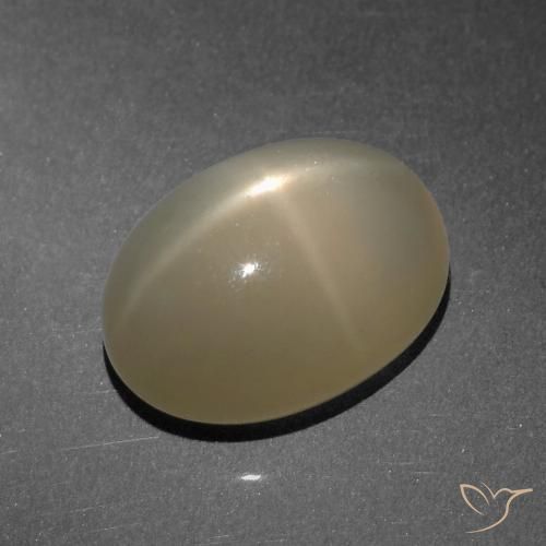 8.25ct Naturale Marrone chiaro Pietra di luna stellata, Ovale, Traslucido, Photo A