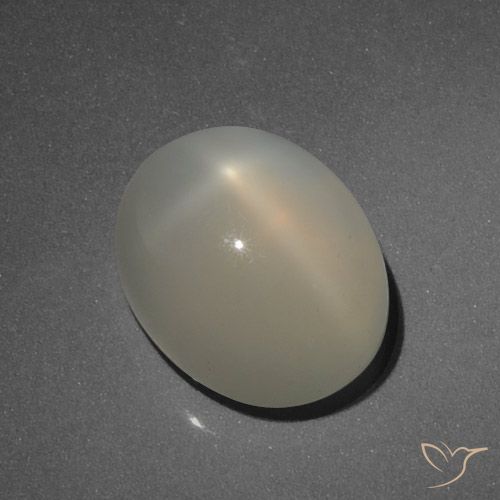 5.27ct Naturale Marrone terroso Pietra di luna stellata, Ovale, Traslucido