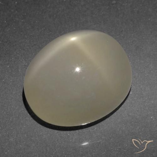 6.84ct Naturale Marrone chiaro Pietra di luna stellata, Ovale, Traslucido, Photo A
