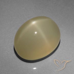 Pietra di luna stellata Marrone Molto Chiaro naturale da 6.64 ct, Ovale, Traslucido