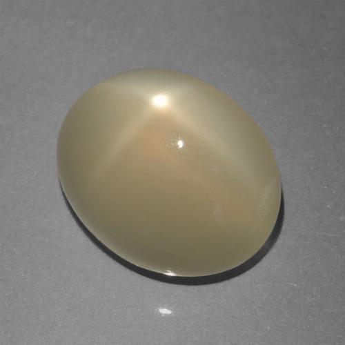 Pietra di luna stellata Marrone Caldo Chiaro naturale da 7.15 ct, Taglio ovale, Traslucido