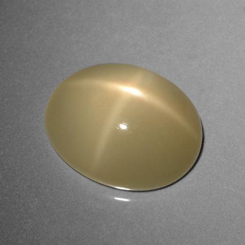 Pietra di luna stellata Marrone Caffè Chiaro naturale da 8.95 ct, Taglio ovale, Traslucido