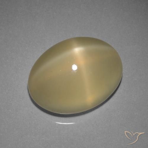 7.29ct Naturale Marrone Caldo Chiaro Pietra di luna stellata, Ovale, Traslucido