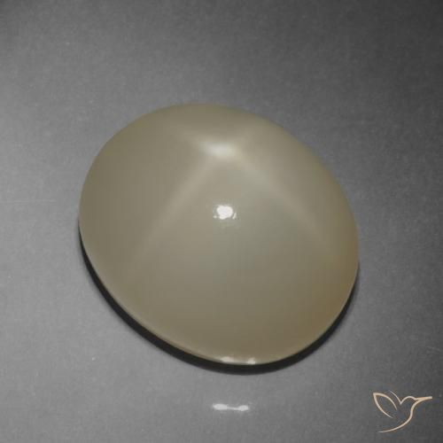 9.42ct Naturale Marrone Caffè Chiaro Pietra di luna stellata, Ovale, Traslucido