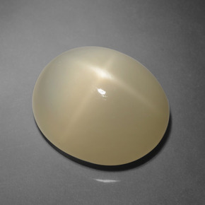 Pietra di luna stellata naturale marrone da 12,03 ct, taglio ovale, traslucido