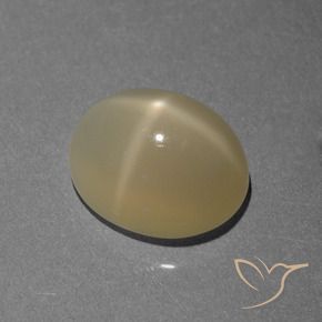 Pietra di luna stellata Marrone chiaro naturale da 7.12 ct, Ovale, Traslucido