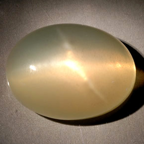 Pietra di luna stellata naturale arancione da 18,09 ct, trasparente, trasparente/traslucido
