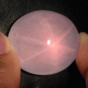 Quarzo rosa stellato naturale rosa da 167,45 ct, trasparente, trasparente/traslucido