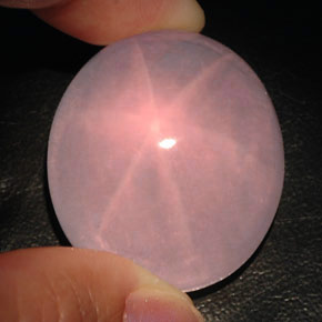 Quarzo rosa stellato naturale rosa da 120,50 ct, trasparente, trasparente/traslucido