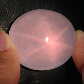 Quarzo rosa stellato naturale rosa da 120,50 ct, trasparente, trasparente/traslucido
