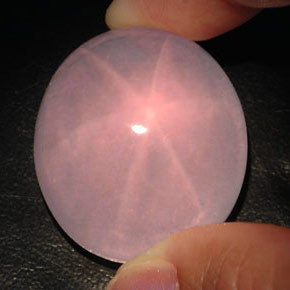 Quarzo rosa stellato naturale rosa da 120,50 ct, trasparente, trasparente/traslucido
