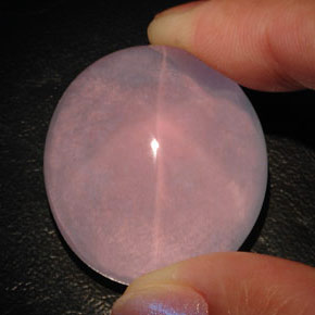 Quarzo rosa stellato naturale rosa da 101,45 ct, trasparente, trasparente/traslucido