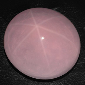 Quarzo rosa stellato naturale rosa da 93,25 ct, trasparente, trasparente/traslucido