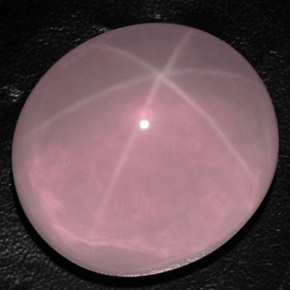 Quarzo rosa stellato naturale rosa da 163,20 ct, trasparente, trasparente/traslucido