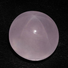 Quarzo rosa stellato naturale rosa da 50,41 ct, taglio ovale, trasparente