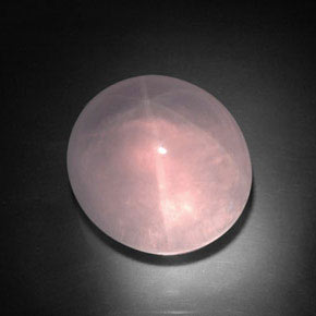Quarzo rosa stellato naturale rosa da 35,70 ct, trasparente, trasparente/traslucido