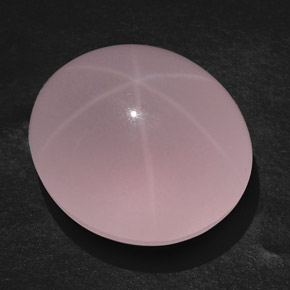 Quarzo rosa stellato naturale rosa da 107,45 ct, trasparente, trasparente/traslucido