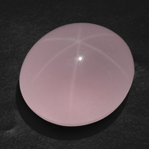 Quarzo rosa stellato naturale rosa da 107,45 ct, trasparente, trasparente/traslucido