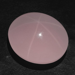 Quarzo rosa stellato naturale rosa da 83,38 ct, trasparente, trasparente/traslucido