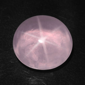 Quarzo rosa stellato naturale rosa da 28,96 ct, taglio ovale, trasparente