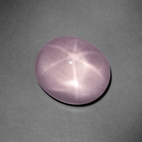 Quarzo rosa stellato rosa naturale da 9,15 ct, taglio ovale, trasparente