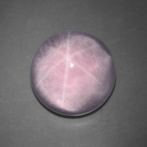 Quarzo rosa stellato Rosa naturale da 11.05 ct, Taglio rotondo, Trasparente
