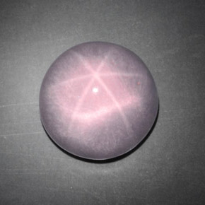 Quarzo rosa stellato naturale rosa da 9,68 ct, taglio rotondo, trasparente