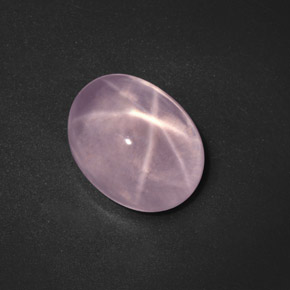 Quarzo rosa stellato rosa naturale da 23,84 ct, taglio ovale, trasparente