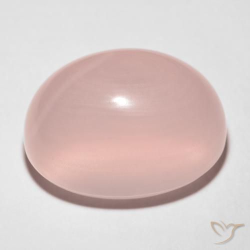 Quarzo rosa stellato Rosa medio naturale da 29.68 ct, Taglio ovale, Traslucido