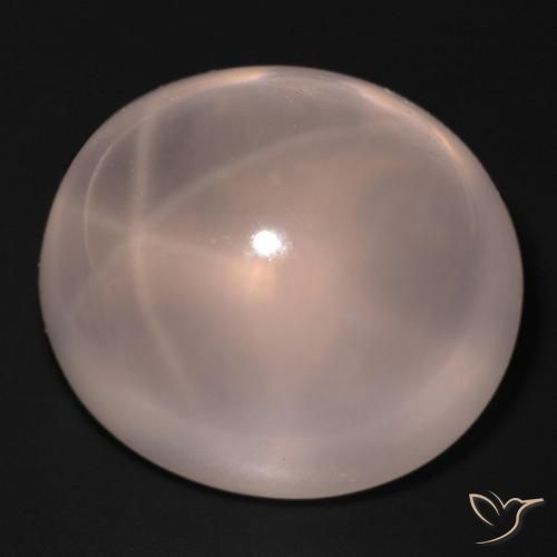 Quarzo rosa stellato Rosa medio naturale da 48.94 ct, Ovale, Trasparente