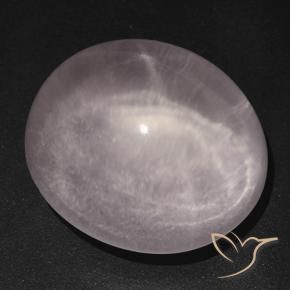 Quarzo rosa stellato Rosa corallo naturale da 42.56 ct, Ovale, Trasparente