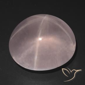 Quarzo rosa stellato Rosa Corallo Chiaro naturale da 113.52 ct, Ovale, Trasparente