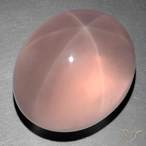 254.67ct Naturale Rosa medio Quarzo rosa stellato, Ovale, Trasparente