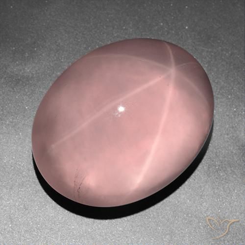 178.98ct Naturale Rosa medio Quarzo rosa stellato, Ovale, Trasparente