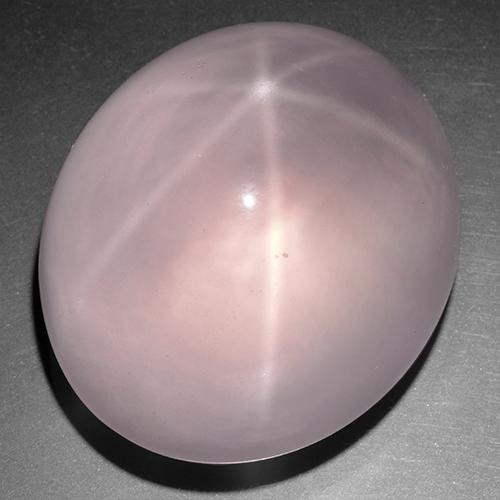 Quarzo rosa stellato Rosa chiaro naturale da 241.44 ct, Taglio ovale, Trasparente