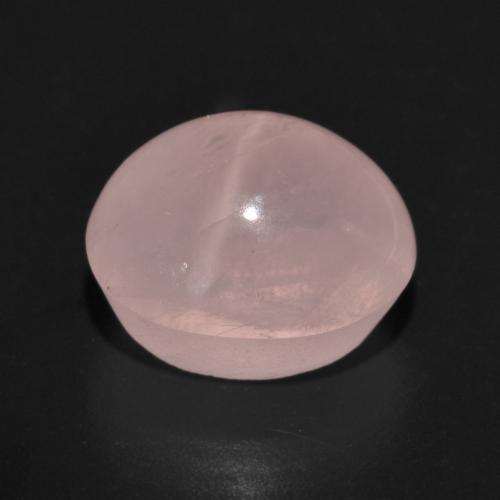 Quarzo rosa stellato Rosa cipria naturale da 7.77 ct, Taglio ovale, Traslucido
