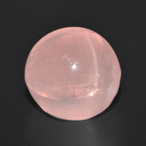 Quarzo rosa stellato Rosa medio naturale da 15.56 ct, Taglio rotondo, Traslucido