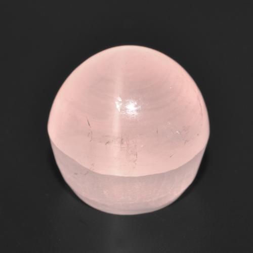 Quarzo rosa stellato Rosa chiaro naturale da 12.13 ct, Taglio rotondo, Traslucido