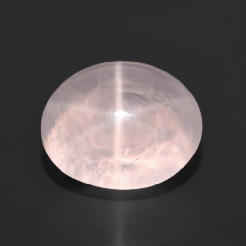 Quarzo rosa stellato Rosa corallo naturale da 6.86 ct, Taglio ovale, Trasparente