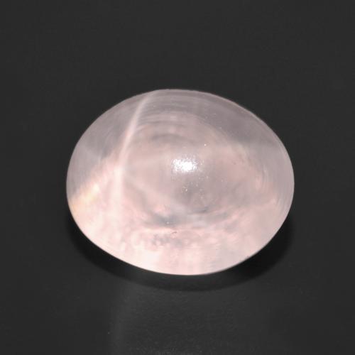 Quarzo rosa stellato Rosa corallo naturale da 6.86 ct, Taglio ovale, Trasparente