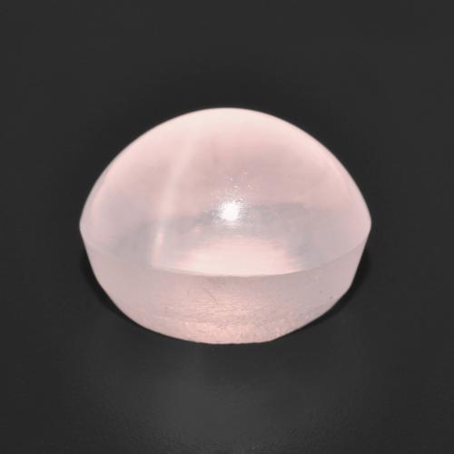 Quarzo rosa stellato Rosa corallo naturale da 6.86 ct, Taglio ovale, Trasparente