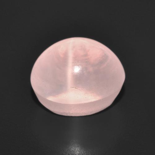 Quarzo rosa stellato rosa chiaro naturale da 4,42 ct, taglio ovale, trasparente